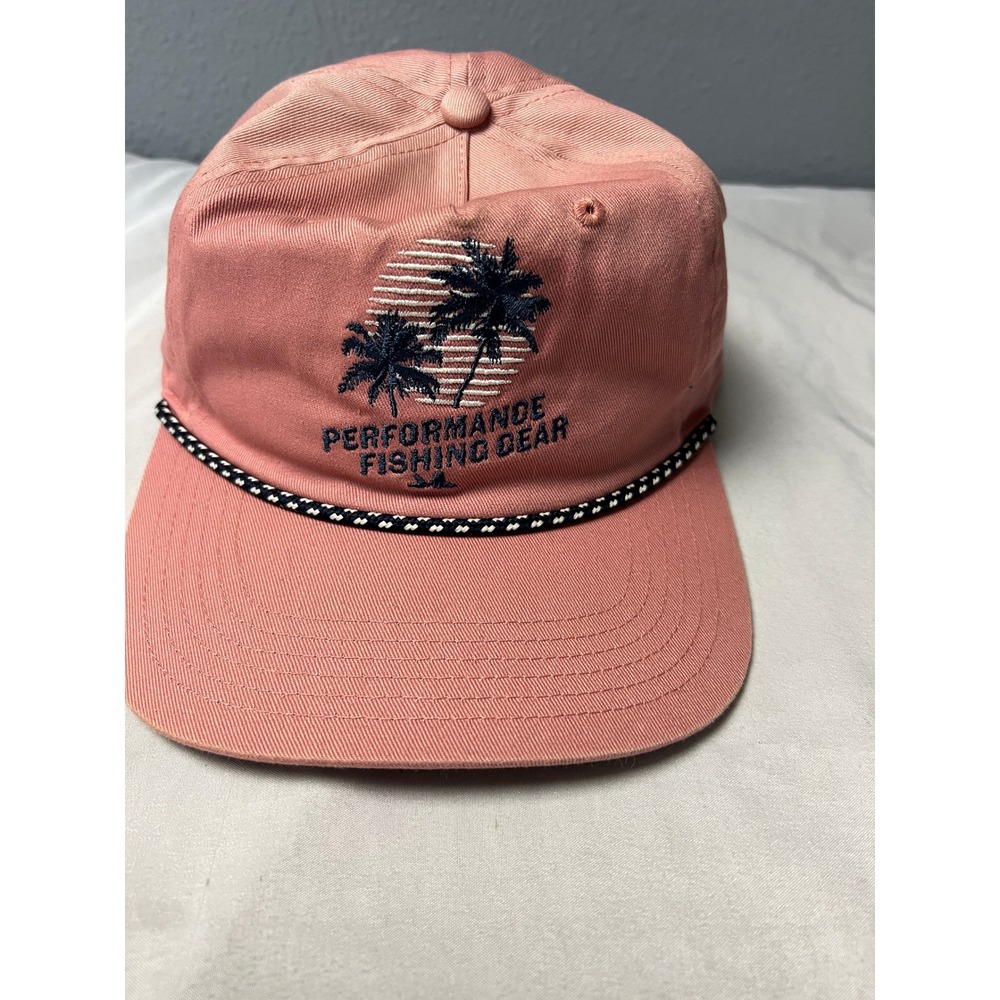 Columbia PFG Pink Palm Tree Rope Snapback Fishing Hat CS2820 One Size